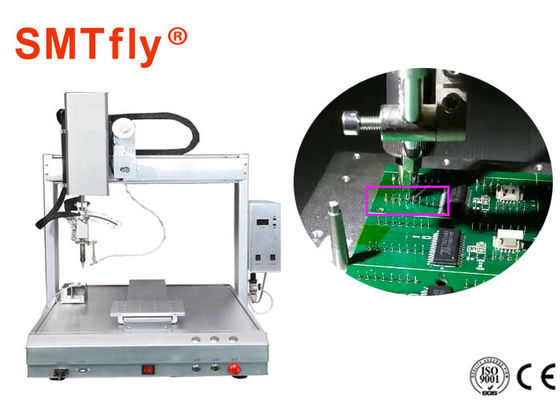 중국 용접 회로판 SMTfly-411를 위한 0.02mm 정밀도 PCB 로봇식 납땜 기계 협력 업체
